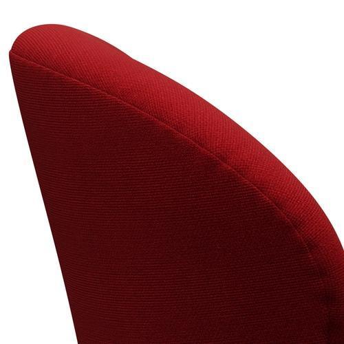 Fritz Hansen Swan Lounge Stuhl, warmer Graphit/Hallingdal Classic Red