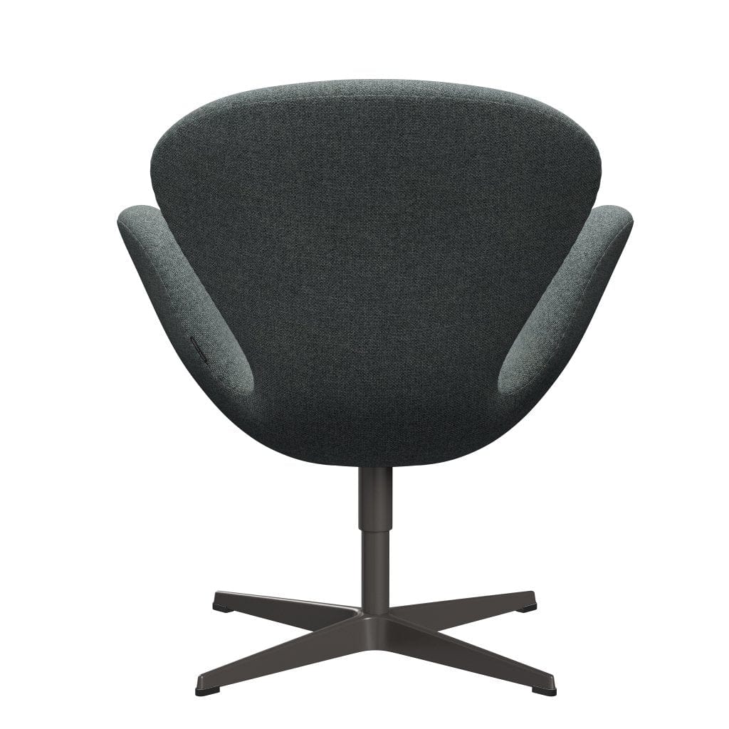 Fritz Hansen Chaise salon de cygne, graphite chaud / gris de Hallingdal