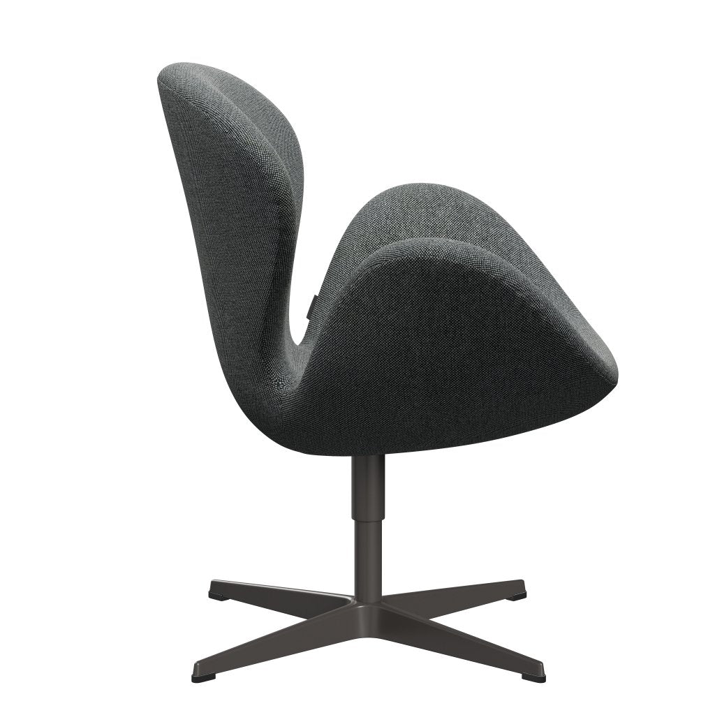 Fritz Hansen Swan Lounge Chair, Warm Graphite/Hallingdal White/Brown