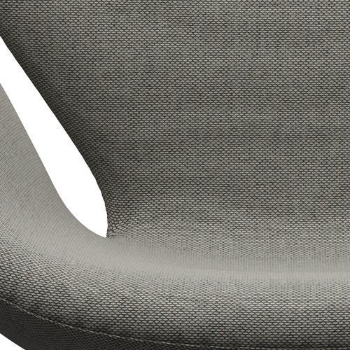 Fritz Hansen Swan Lounge stoel, warm grafiet/re wol grijs wit/gewoon