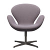  Swan Lounge Chair Warm Graphite/SteelCut Trio White/Violet