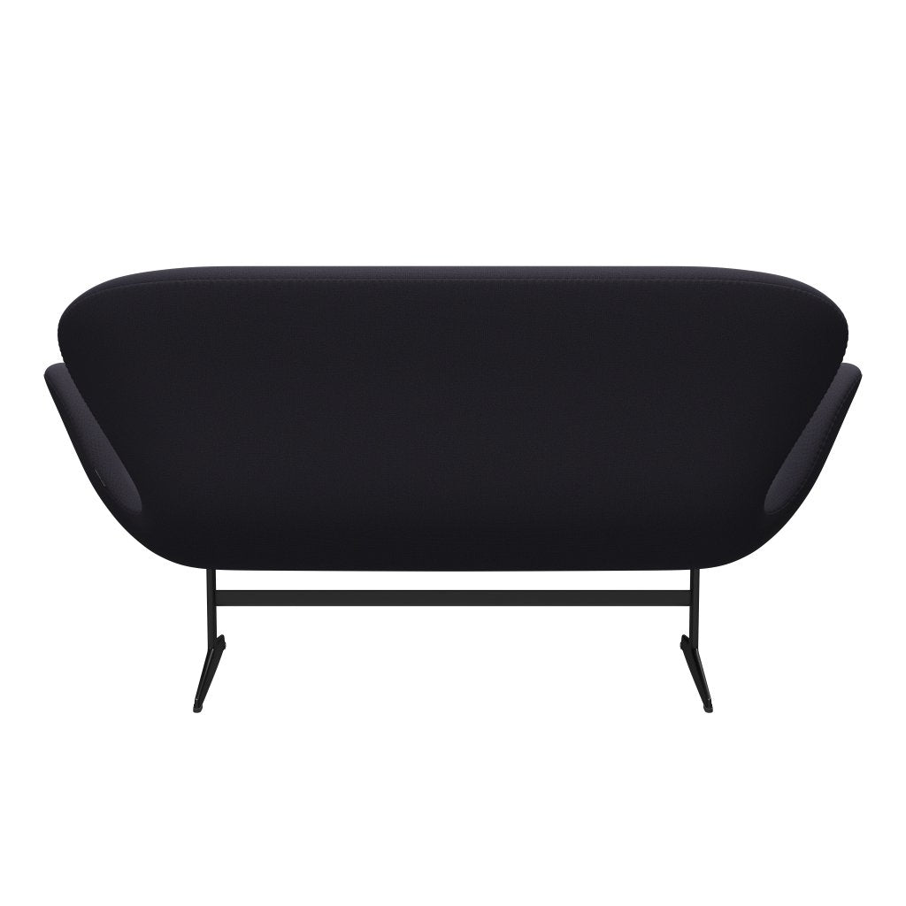 [product_category]-Fritz Hansen Swan Sofa 2 Seater, Black Lacquered/Capture Blue Charcoal-Fritz Hansen-3321-CP5201-BLLA-FRI-4