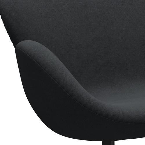 [product_category]-Fritz Hansen Swan Sofa 2 Seater, Black Lacquered/Christianshavn Grey-Fritz Hansen-3321-CH1173-BLLA-FRI-7