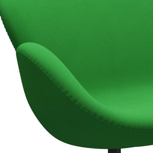 Fritz Hansen Swan Sofa 2 Seater, Black Lacquered/Comfort Green (68003)