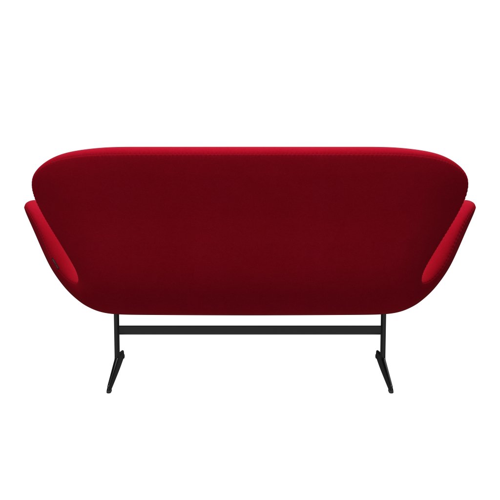 [product_category]-Fritz Hansen Swan Sofa 2 Seater, Black Lacquered/Divina Pink-Fritz Hansen-3321-DIV636-BLLA-FRI-4