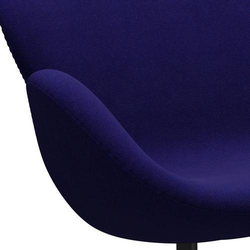 [product_category]-Fritz Hansen Swan Sofa 2 Seater, Black Lacquered/Hallingdal Violet Dark-Fritz Hansen-3321-HAL763-BLLA-FRI-7