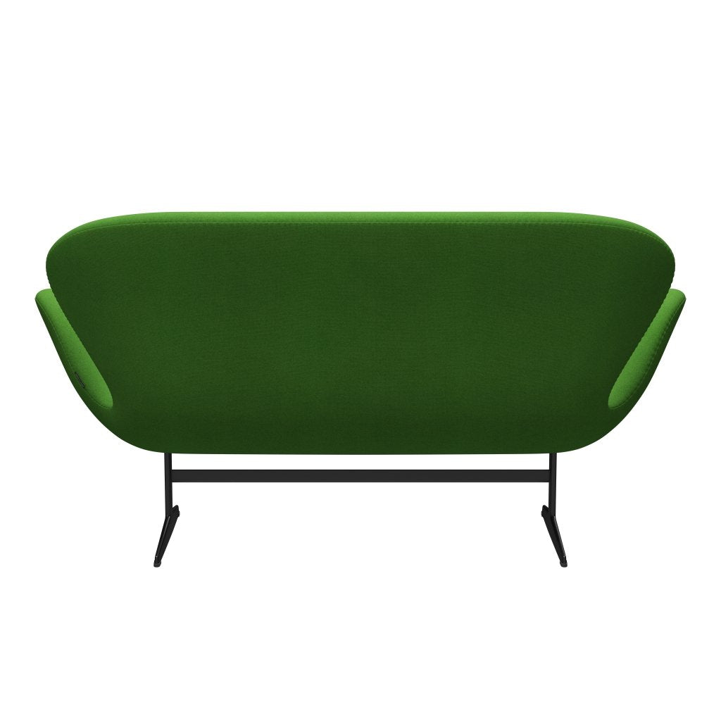 [product_category]-Fritz Hansen Swan Sofa 2 Seater, Black Lacquered/Tonus Light Green-Fritz Hansen-3321-TON954-BLLA-FRI-4