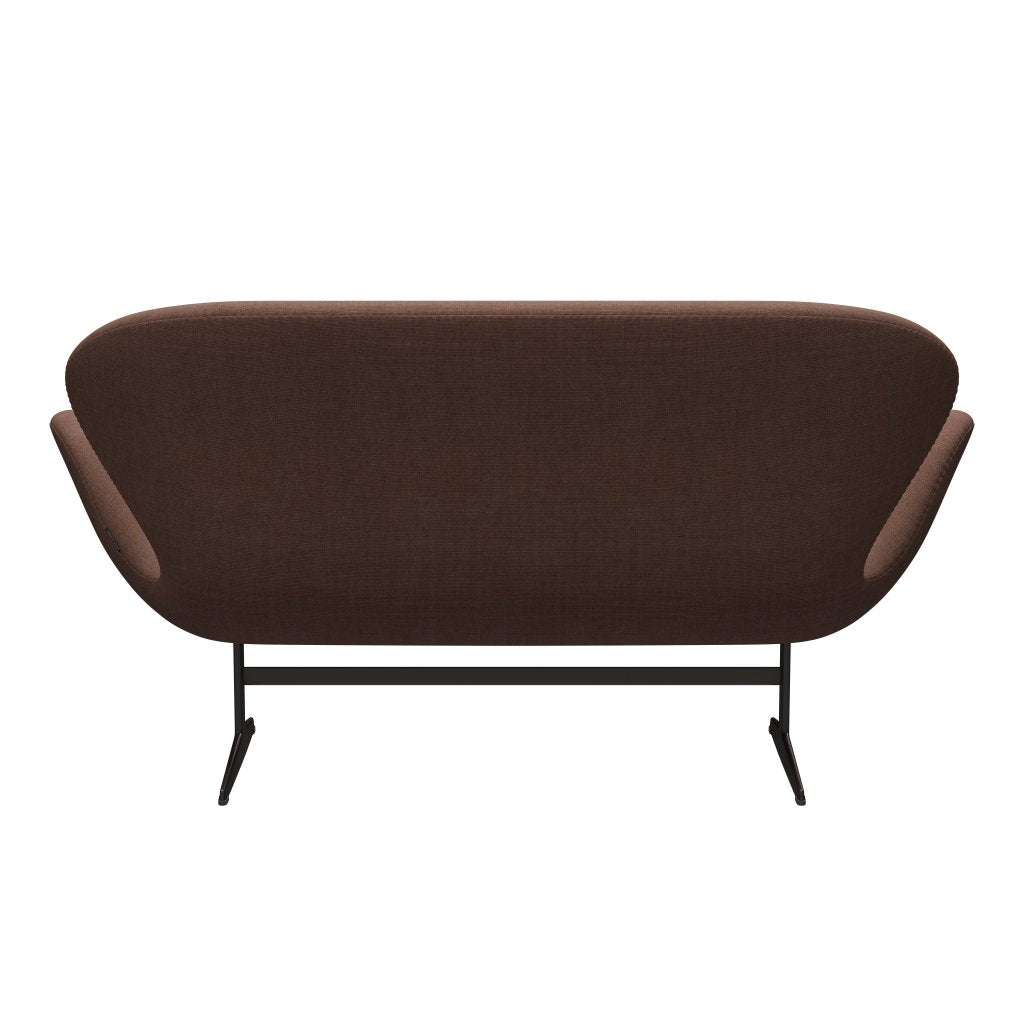 [product_category]-Fritz Hansen Swan Sofa 2 Seater, Brown Bronze/Canvas Maroon-Fritz Hansen-3321-CA0356-BBBASE-FRI-4