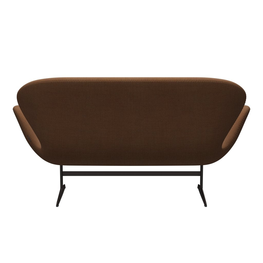 [product_category]-Fritz Hansen Swan Sofa 2 Seater, Brown Bronze/Canvas Sand Colours-Fritz Hansen-3321-CA0254-BBBASE-FRI-4