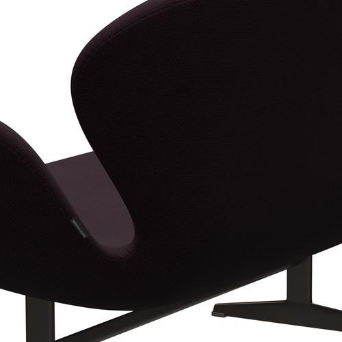 [product_category]-Fritz Hansen Swan Sofa 2 Seater, Brown Bronze/Diablo Plum-Fritz Hansen-3321-DIA301-BBBASE-FRI-5