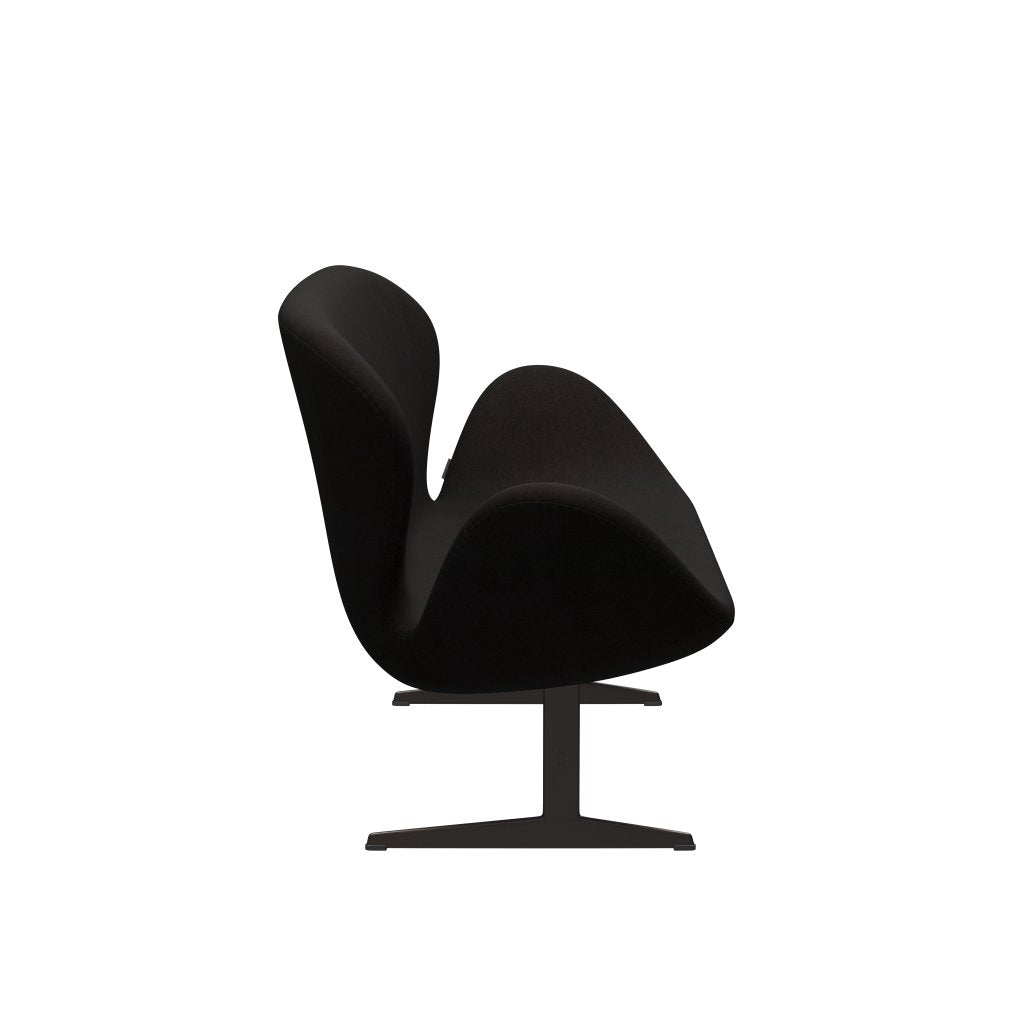 Fritz Hansen Swan divano 2 posti, bronzo marrone/divina marrone scuro (384)