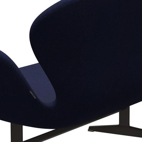 [product_category]-Fritz Hansen Swan Sofa 2 Seater, Brown Bronze/Divina Md Midnight Blue-Fritz Hansen-3321-DMD773-BBBASE-FRI-5