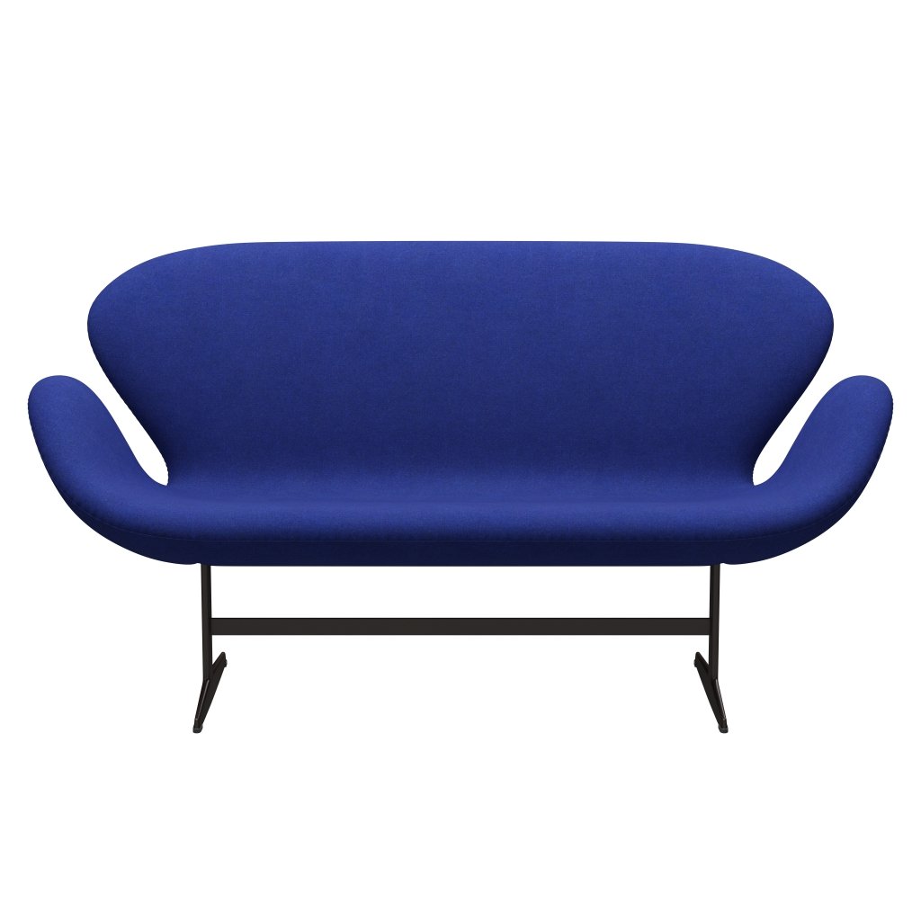 Fritz Hansen Swan Sofa 2 -sæder, brun bronze/Divina Melange Blue