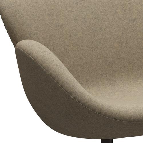 [product_category]-Fritz Hansen Swan Sofa 2 Seater, Brown Bronze/Divina Melange Grey Sand-Fritz Hansen-3321-DIM237-BBBASE-FRI-7