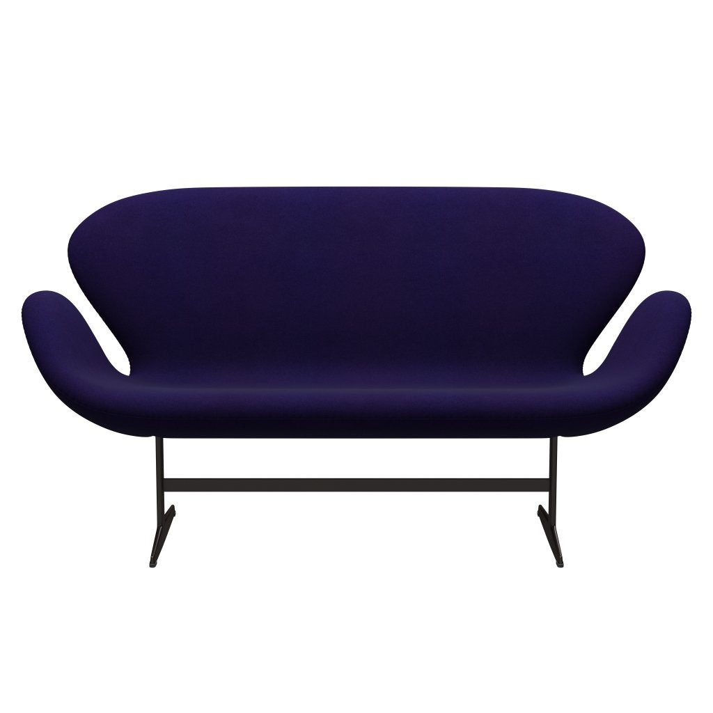 Fritz Hansen Joutsen sohva 2 -paikkainen, ruskea pronssi/Divina Violet Dark (692)