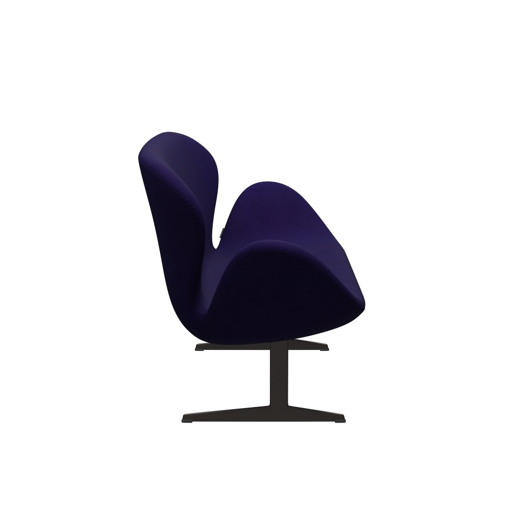 Fritz Hansen Joutsen sohva 2 -paikkainen, ruskea pronssi/Divina Violet Dark (692)