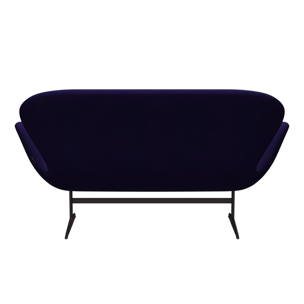 Fritz Hansen Joutsen sohva 2 -paikkainen, ruskea pronssi/Divina Violet Dark (692)