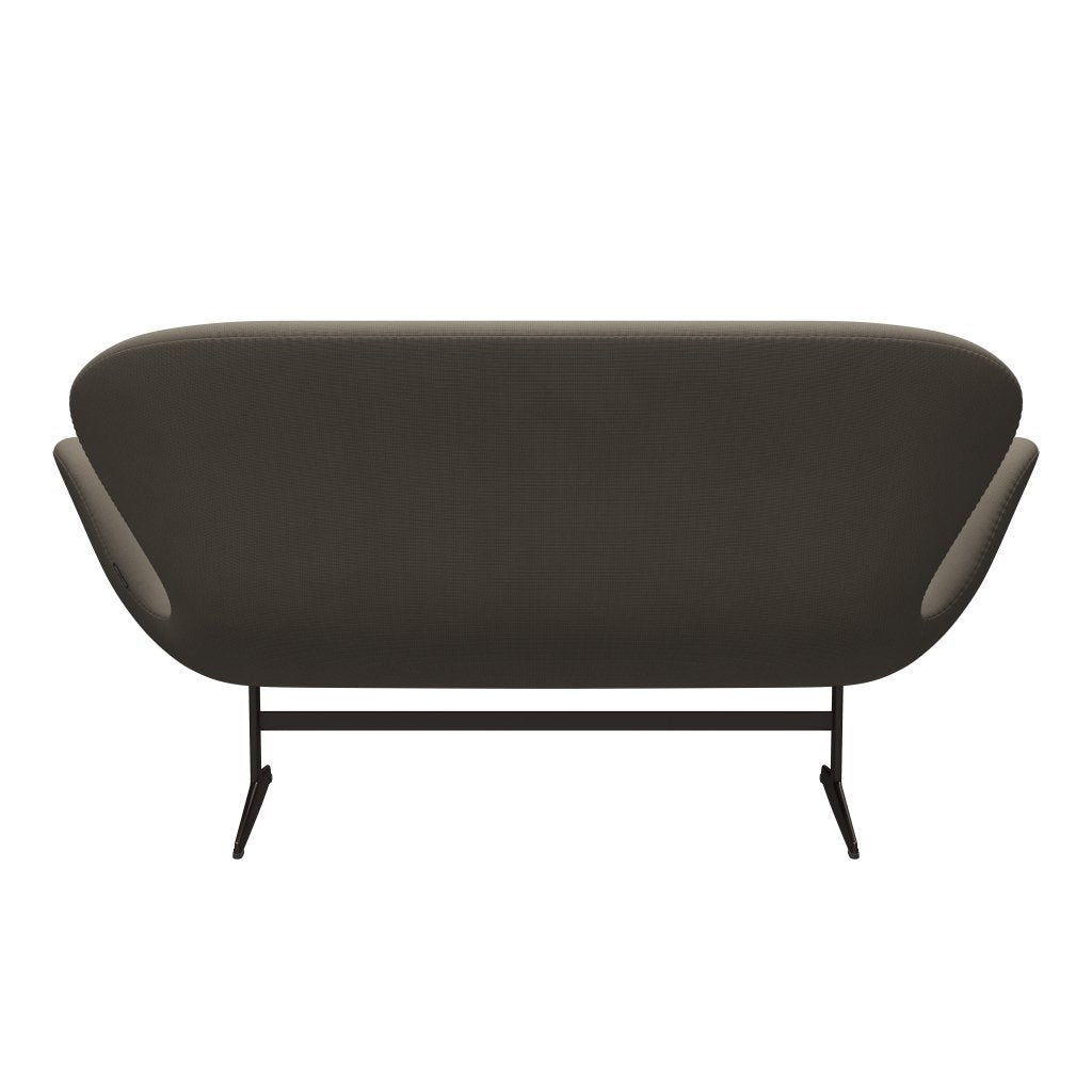 Fritz Hansen Canapé de cygne 2 places, bronze brun / renommée beige (61003)