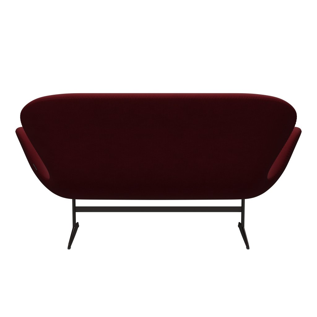 Fritz Hansen Swan Sofa 2 Seater, Brown Bronze/Fame Bordeaux (64058)