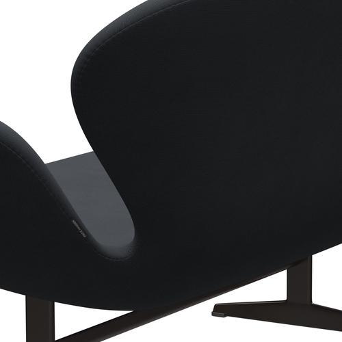 Fritz Hansen Swan Sofá 2 plazas, bronce marrón/fama gris (60003)