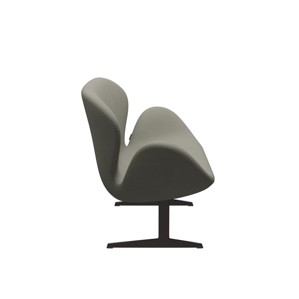 Fritz Hansen Canapé cygne 2 places, bronze brun / gloire gris (61136)