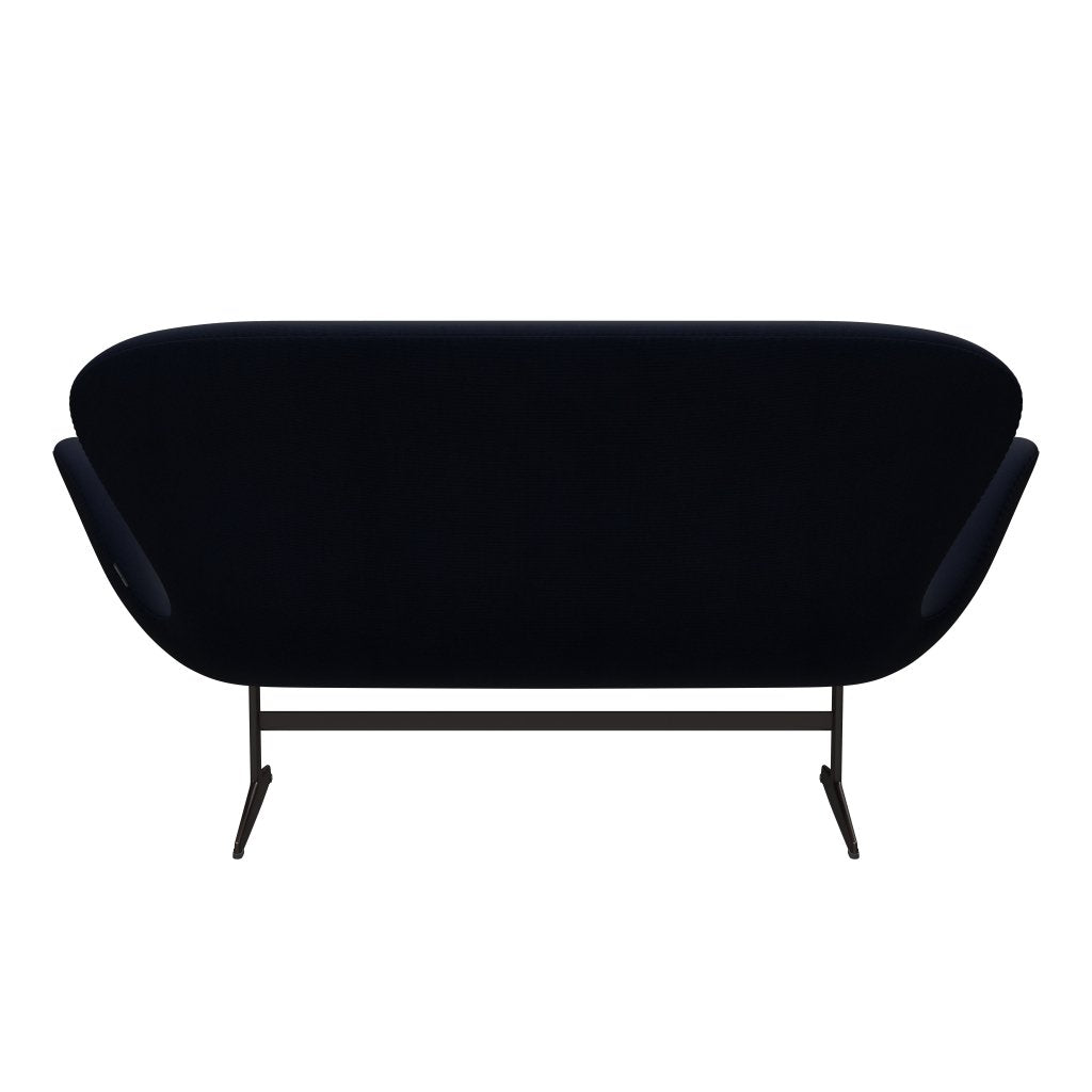 Fritz Hansen Swan Sofa 2-Sitzer, Braun Bronze/Fame Navy (66061)