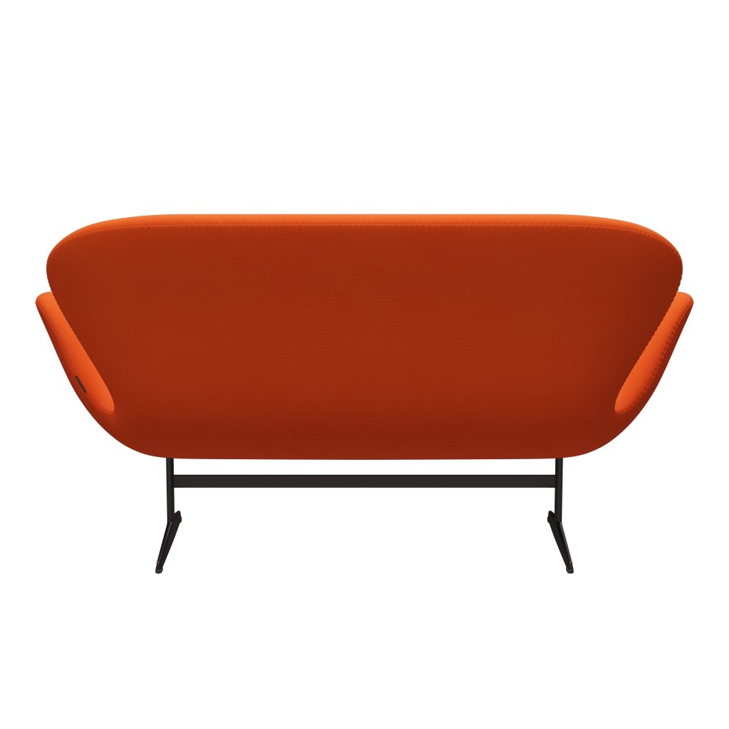 Fritz Hansen Canapé de cygne 2 places, bronze marron / gloire orange (63016)