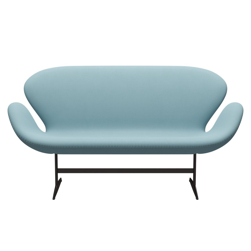 Fritz Hansen Swan divano 2 posti, Bronzo marrone/Fame Turquoise Light