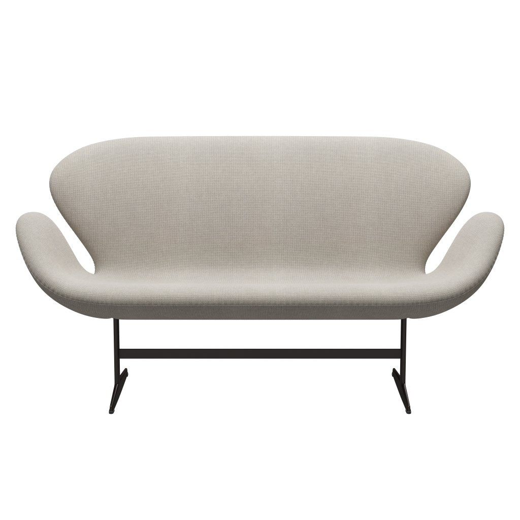 Fritz Hansen Swan Sofa 2 Seater, Brown Bronze/Hallingdal Light Grey (103)