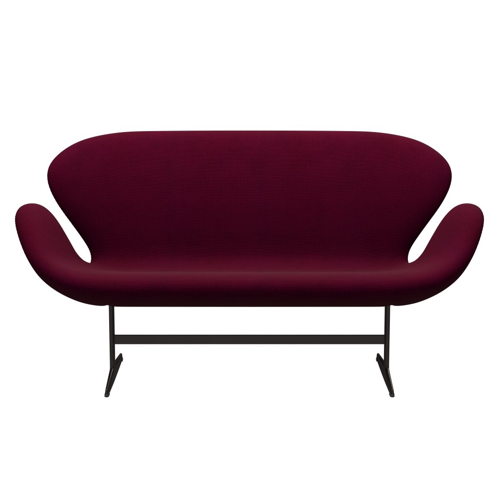 Fritz Hansen Swan Sofa 2 -zits, bruin brons/Hallingdal Pink Dark