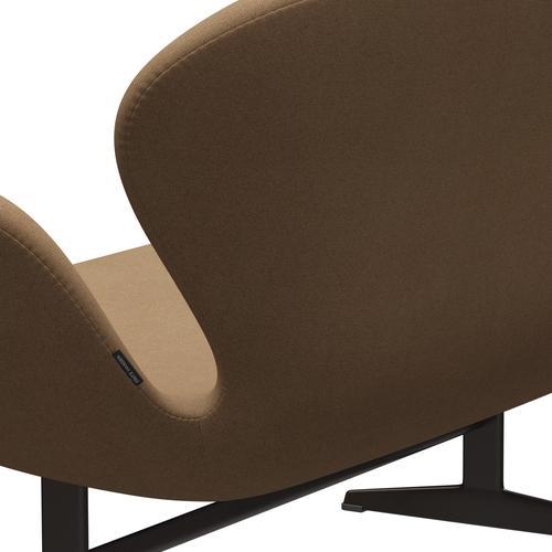 [product_category]-Fritz Hansen Swan Sofa 2 Seater, Brown Bronze/Tonus Camel-Fritz Hansen-3321-TON244-BBBASE-FRI-5