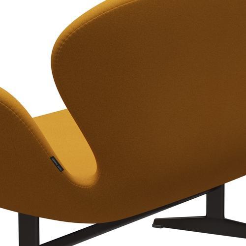 [product_category]-Fritz Hansen Swan Sofa 2 Seater, Brown Bronze/Tonus Warm Yellow-Fritz Hansen-3321-TON454-BBBASE-FRI-5