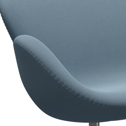 [product_category]-Fritz Hansen Swan Sofa 2 Seater, Satin Brushed Aluminium/Capture Soft Blue-Fritz Hansen-3321-CP5001-SPAL-FRI-7