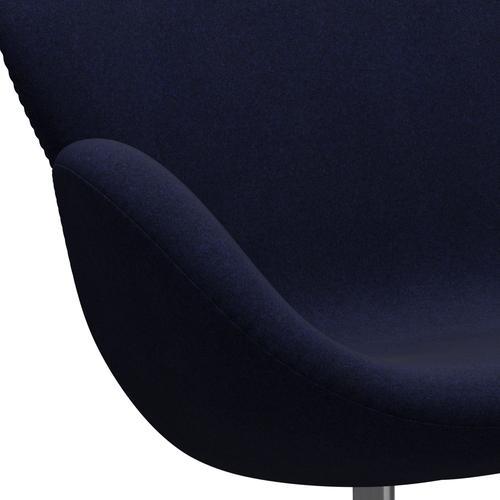 [product_category]-Fritz Hansen Swan Sofa 2 Seater, Satin Brushed Aluminium/Divina Melange Dark Blue-Fritz Hansen-3321-DIM787-SPAL-FRI-7