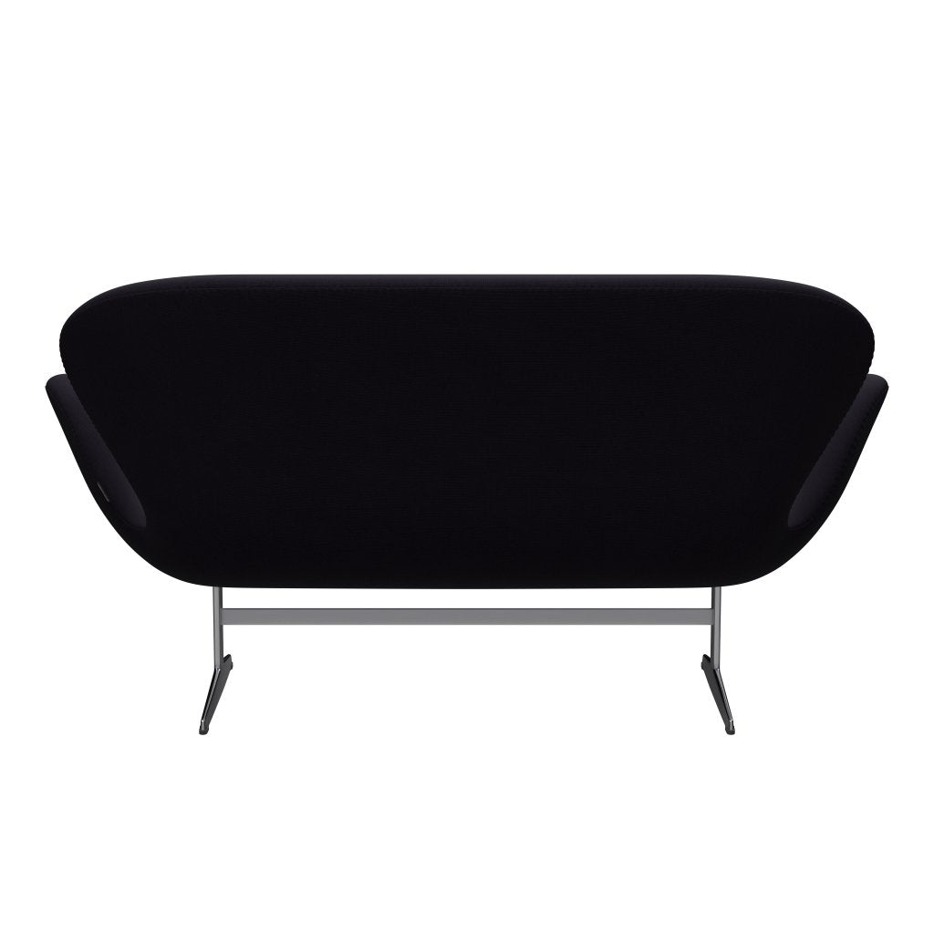 Fritz Hansen Swan Sofa 2 Seater, Satin Brushed Aluminium/Fame Bordeaux (64055)