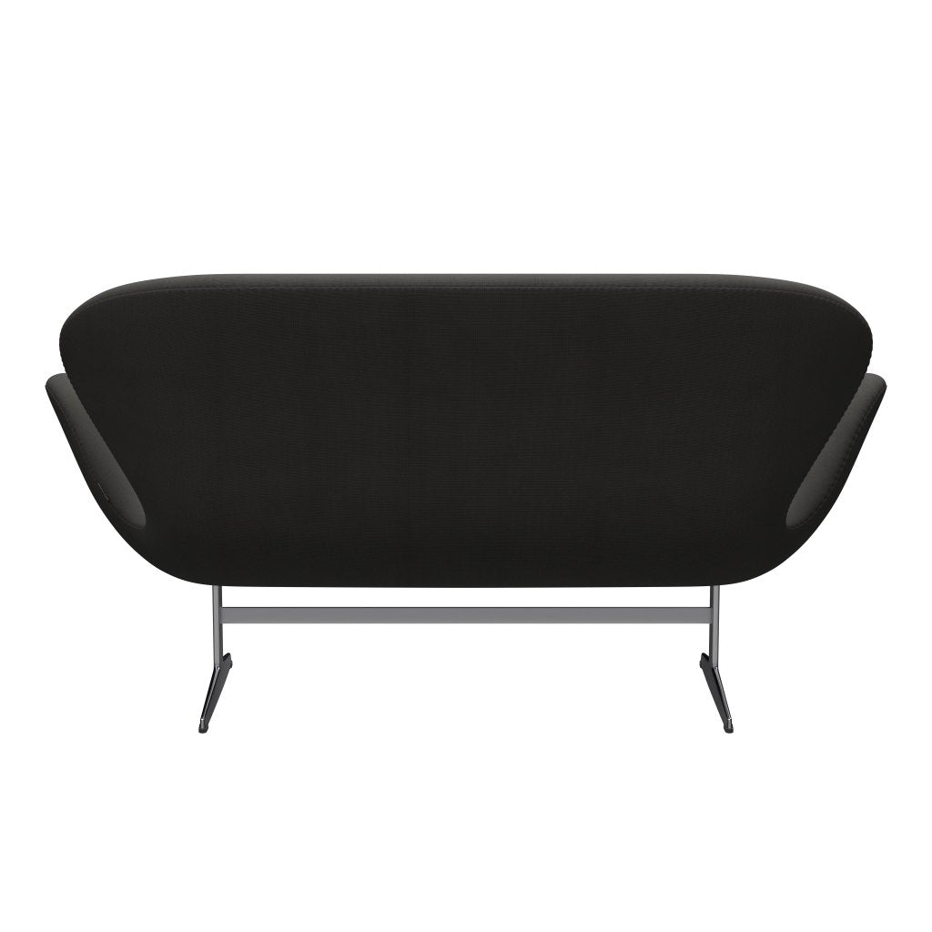 Fritz Hansen Swan Sofa 2 seters, satengbørstet aluminium/berømmelse Brown (61060)