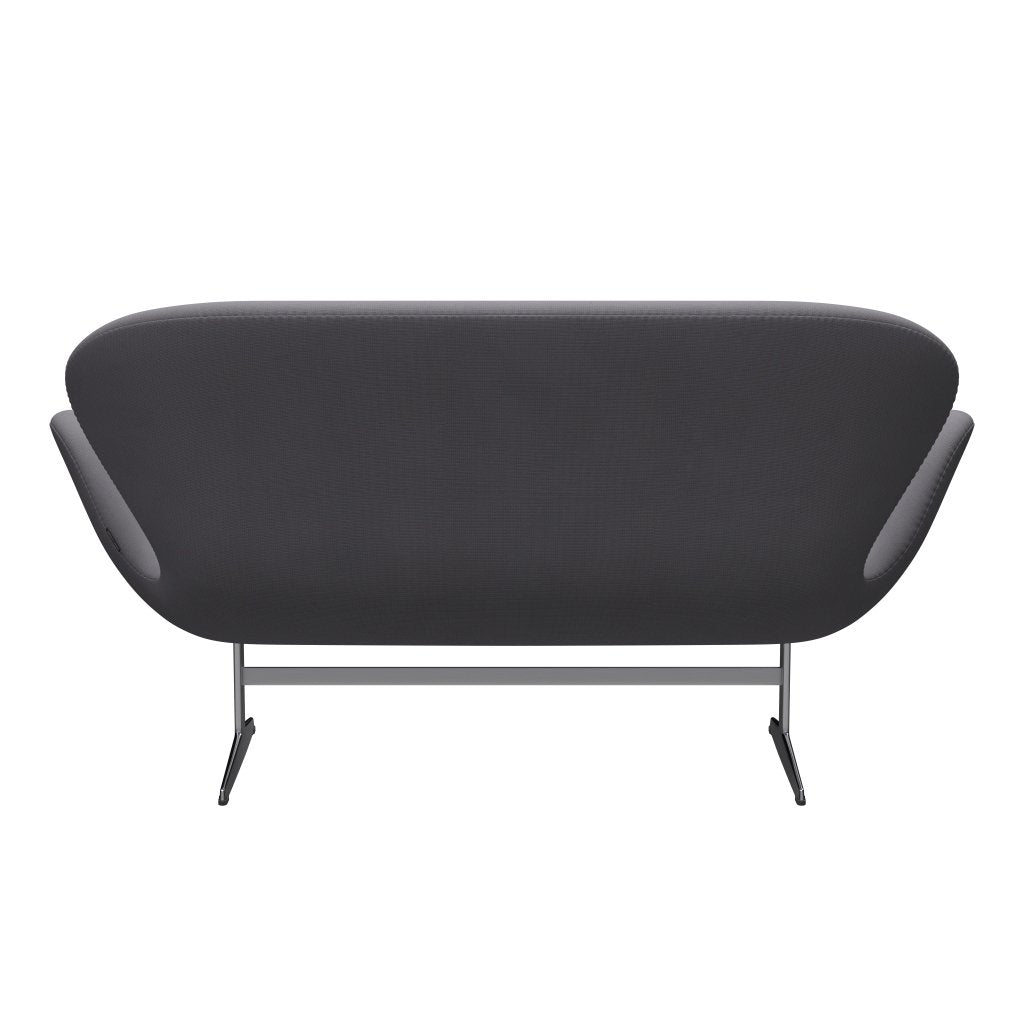 [product_category]-Fritz Hansen Swan Sofa 2 Seater, Satin Brushed Aluminium/Fame Grey (60078)-Fritz Hansen-3321-F60078-SPAL-FRI-4