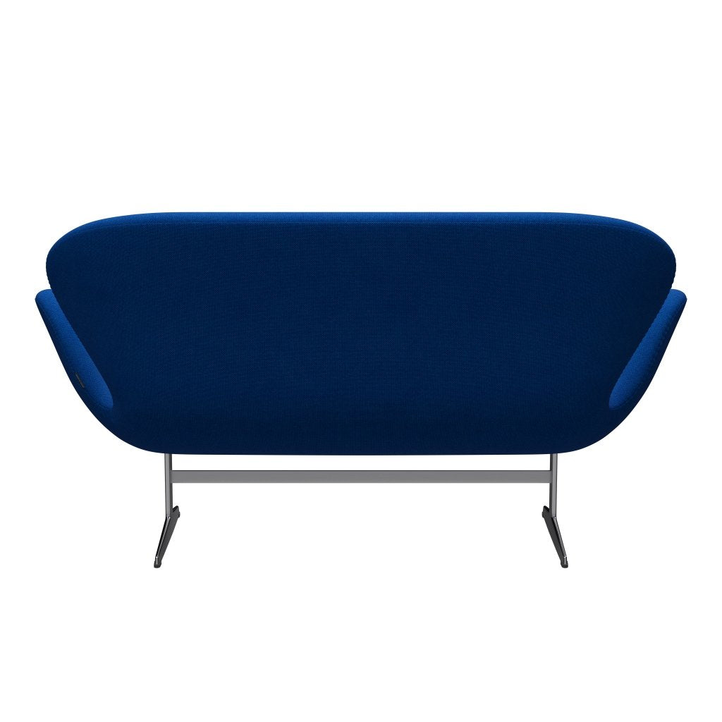 [product_category]-Fritz Hansen Swan Sofa 2 Seater, Satin Brushed Aluminium/Hallingdal Blue/Light Turquoise-Fritz Hansen-3321-HAL810-SPAL-FRI-4