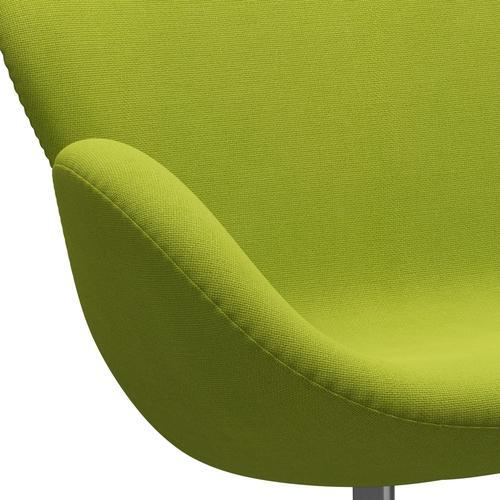 [product_category]-Fritz Hansen Swan Sofa 2 Seater, Satin Brushed Aluminium/Hallingdal Lime-Fritz Hansen-3321-HAL907-SPAL-FRI-7