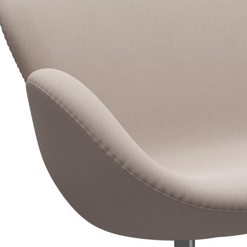 [product_category]-Fritz Hansen Swan Sofa 2 Seater, Satin Brushed Aluminium/Steelcut Trio Light Beige-Fritz Hansen-3321-STR226-SPAL-FRI-7