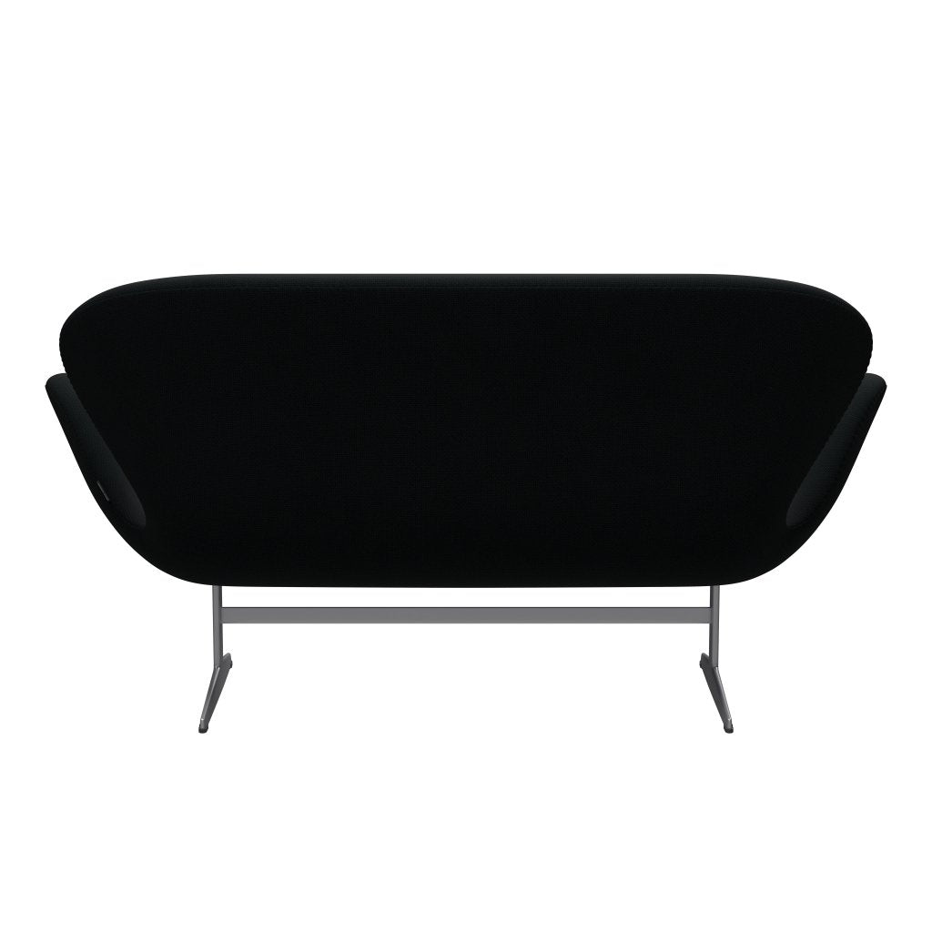 [product_category]-Fritz Hansen Swan Sofa 2 Seater, Silver Grey/Diablo Black-Fritz Hansen-3321-DIA100-SGBASE-FRI-4