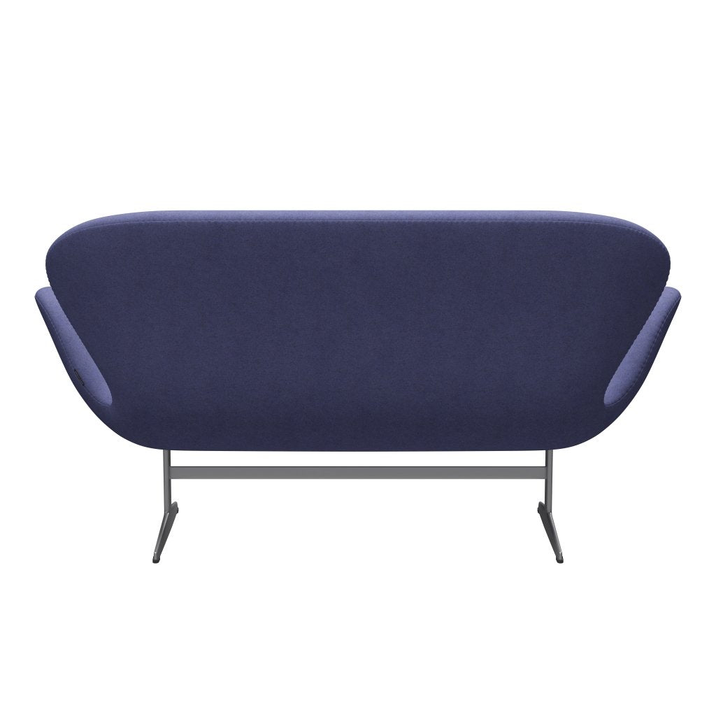 [product_category]-Fritz Hansen Swan Sofa 2 Seater, Silver Grey/Divina Melange Violet Light-Fritz Hansen-3321-DIM647-SGBASE-FRI-4