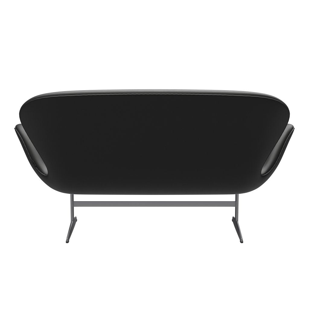 Fritz Hansen Swan Sofa 2 Seater, Silver Grey/Essential Black