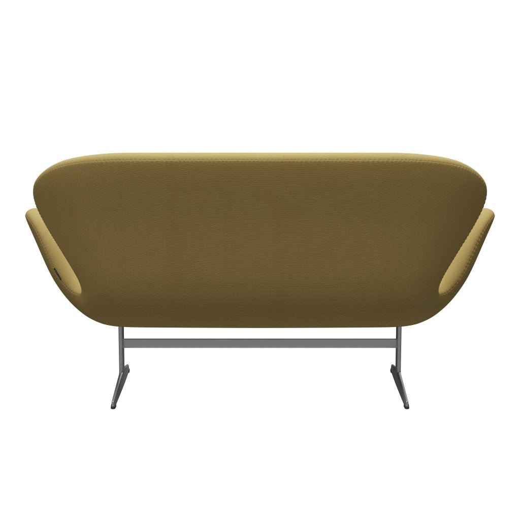 Fritz Hansen Swan Sofa 2座位，银灰色/名望米色（62068）