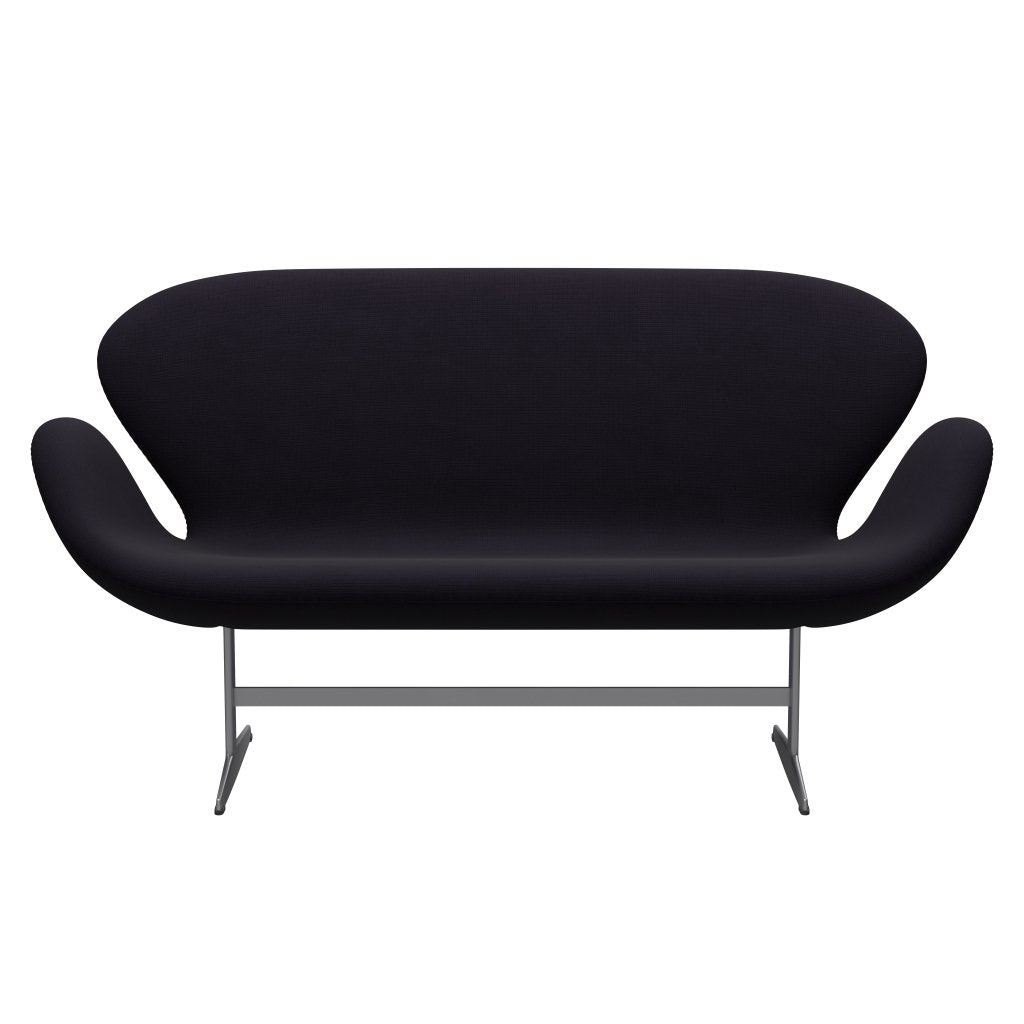 Fritz Hansen Swan Sofa 2 seters, sølvgrå/berømmelse Bordeaux (64055)