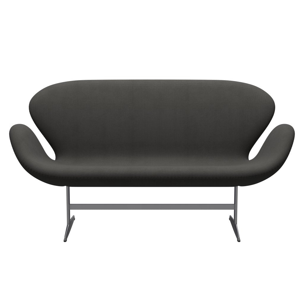 Fritz Hansen Swan Sofa 2 seters, sølvgrå/berømmelse Brown (61060)