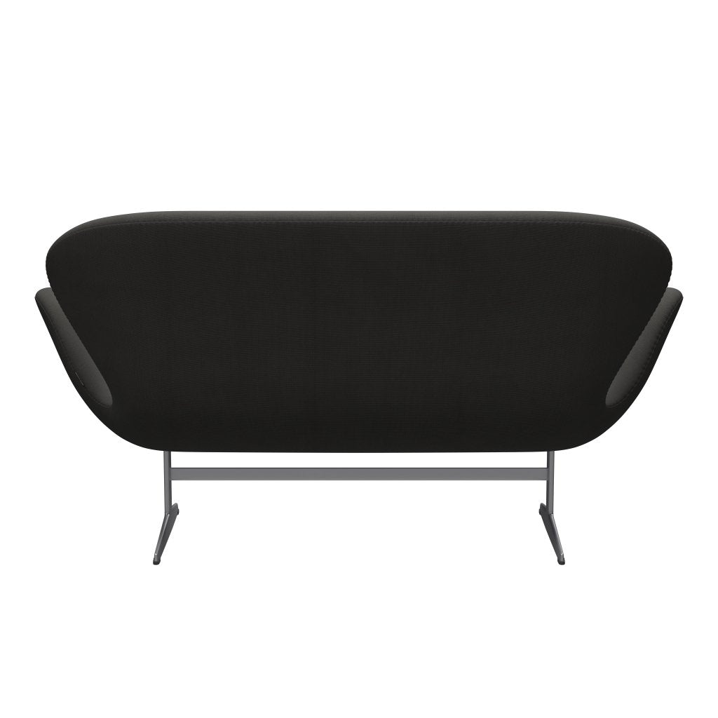 Fritz Hansen Swan Sofa 2-Sitzer, Silbergrau/Feuerbraun (61060)