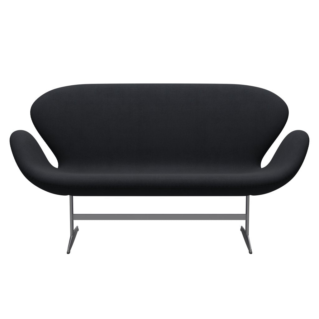 Fritz Hansen Canapé de cygne 2 places, gris argenté / gris de renommée (60019)