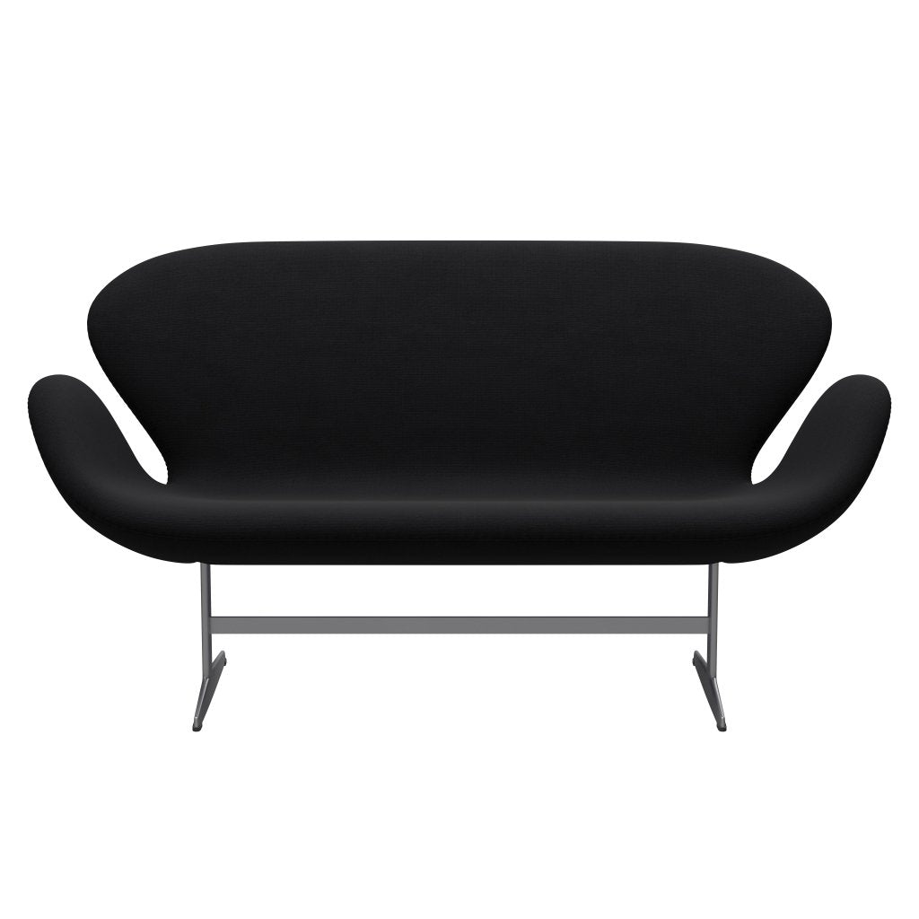 Fritz Hansen Canapé cygne 2 places, gris argenté / gris de renommée (60051)