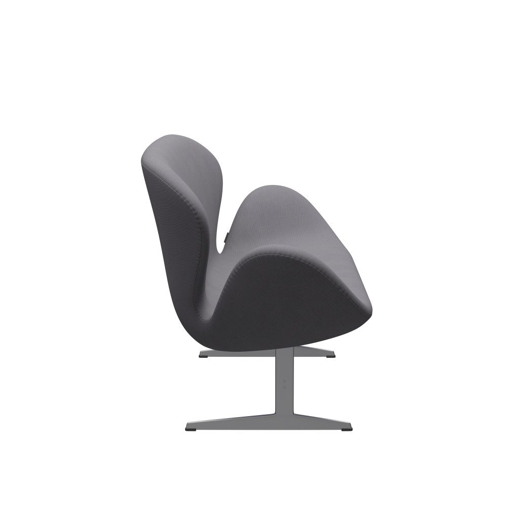 Fritz Hansen Canapé de cygne 2 places, gris argenté / gris de renommée (60078)